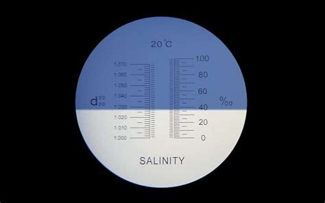 how a refractometer measures salinity|salinity refractometer reading explanation.